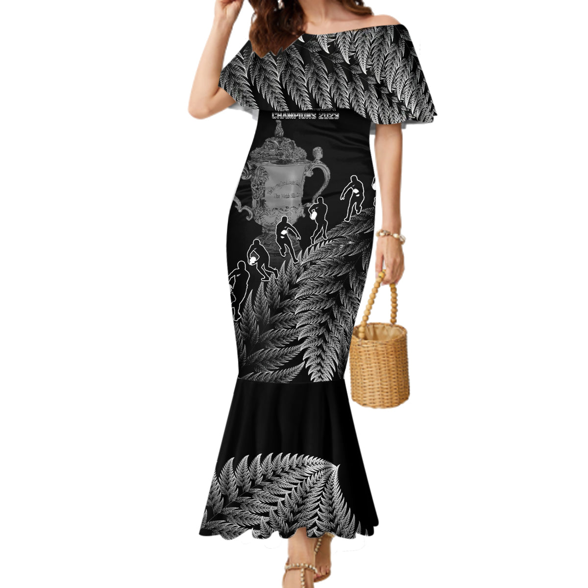 custom-new-zealand-silver-fern-rugby-family-matching-mermaid-dress-and-hawaiian-shirt-all-black-go-champions-2023-with-trophy-proud