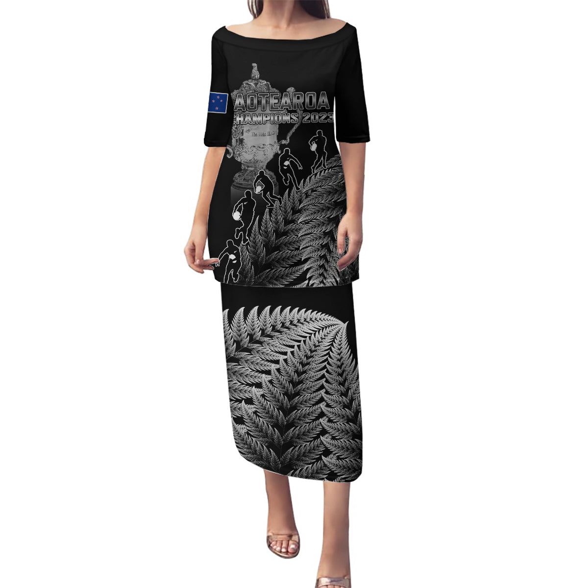 custom-new-zealand-silver-fern-rugby-family-matching-puletasi-dress-and-hawaiian-shirt-all-black-go-champions-2023-with-trophy-proud