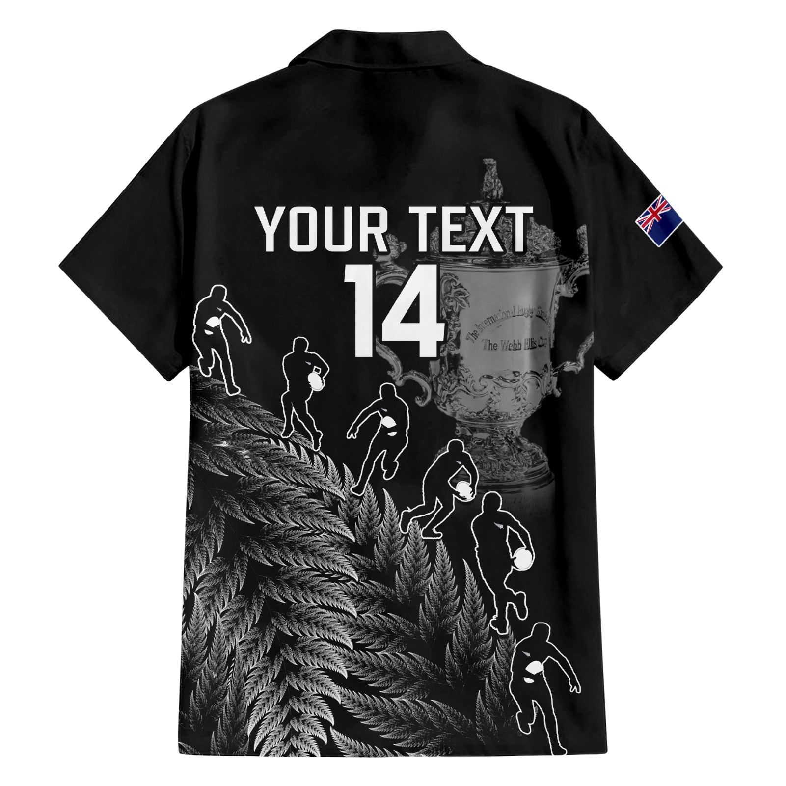 custom-new-zealand-silver-fern-rugby-family-matching-short-sleeve-bodycon-dress-and-hawaiian-shirt-all-black-go-champions-2023-with-trophy-proud