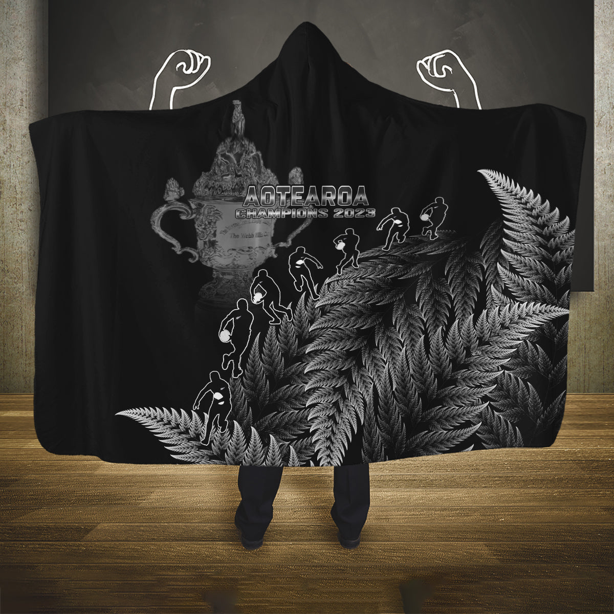 custom-new-zealand-silver-fern-rugby-hooded-blanket-all-black-go-champions-2023-with-trophy-proud