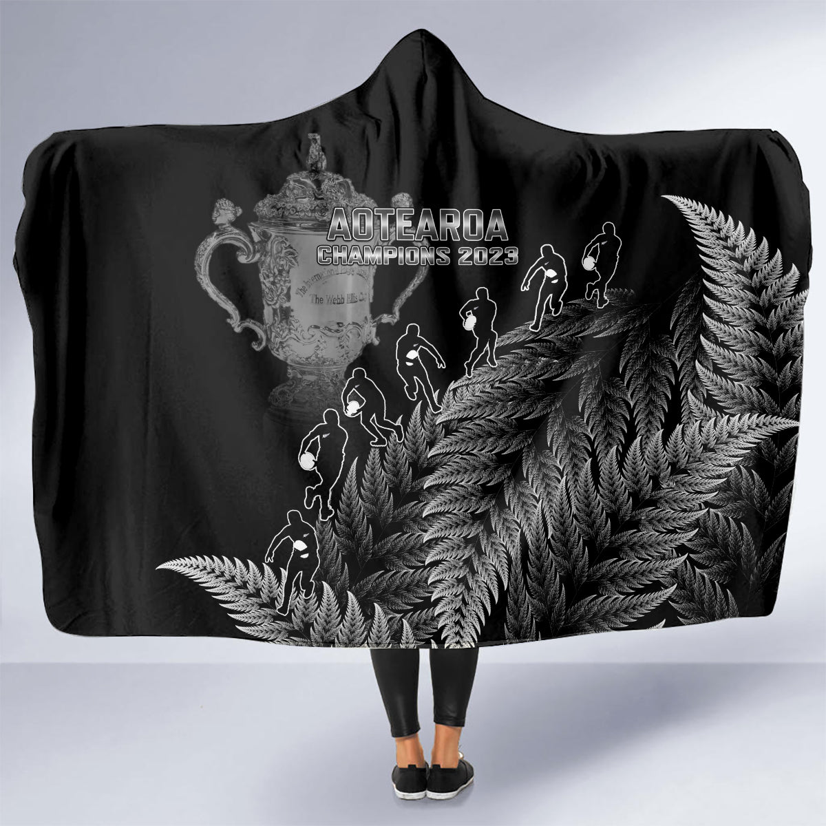 custom-new-zealand-silver-fern-rugby-hooded-blanket-all-black-go-champions-2023-with-trophy-proud