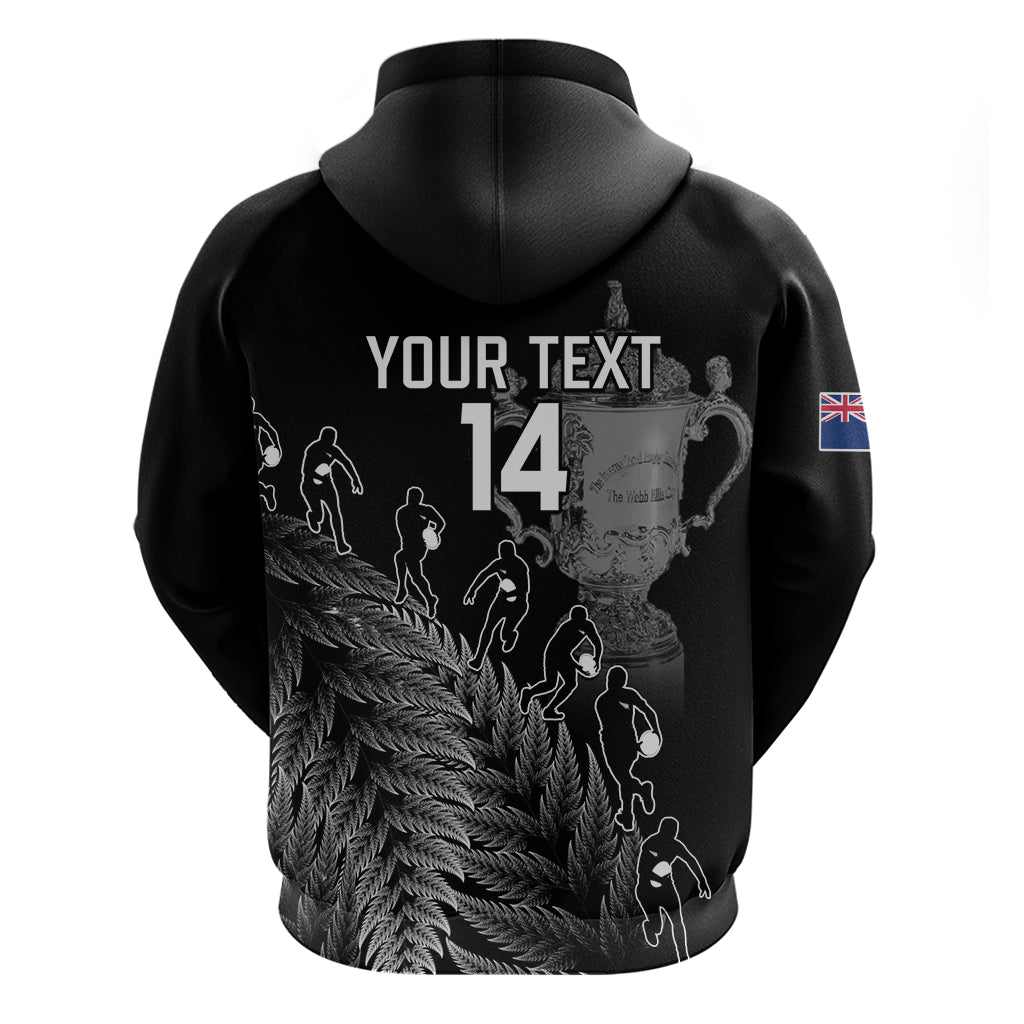 Custom New Zealand Silver Fern Rugby Hoodie All Black Go Champions 2023 With Trophy Proud - Vibe Hoodie Shop