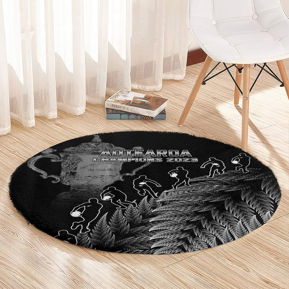 custom-new-zealand-silver-fern-rugby-round-carpet-all-black-go-champions-2023-with-trophy-proud