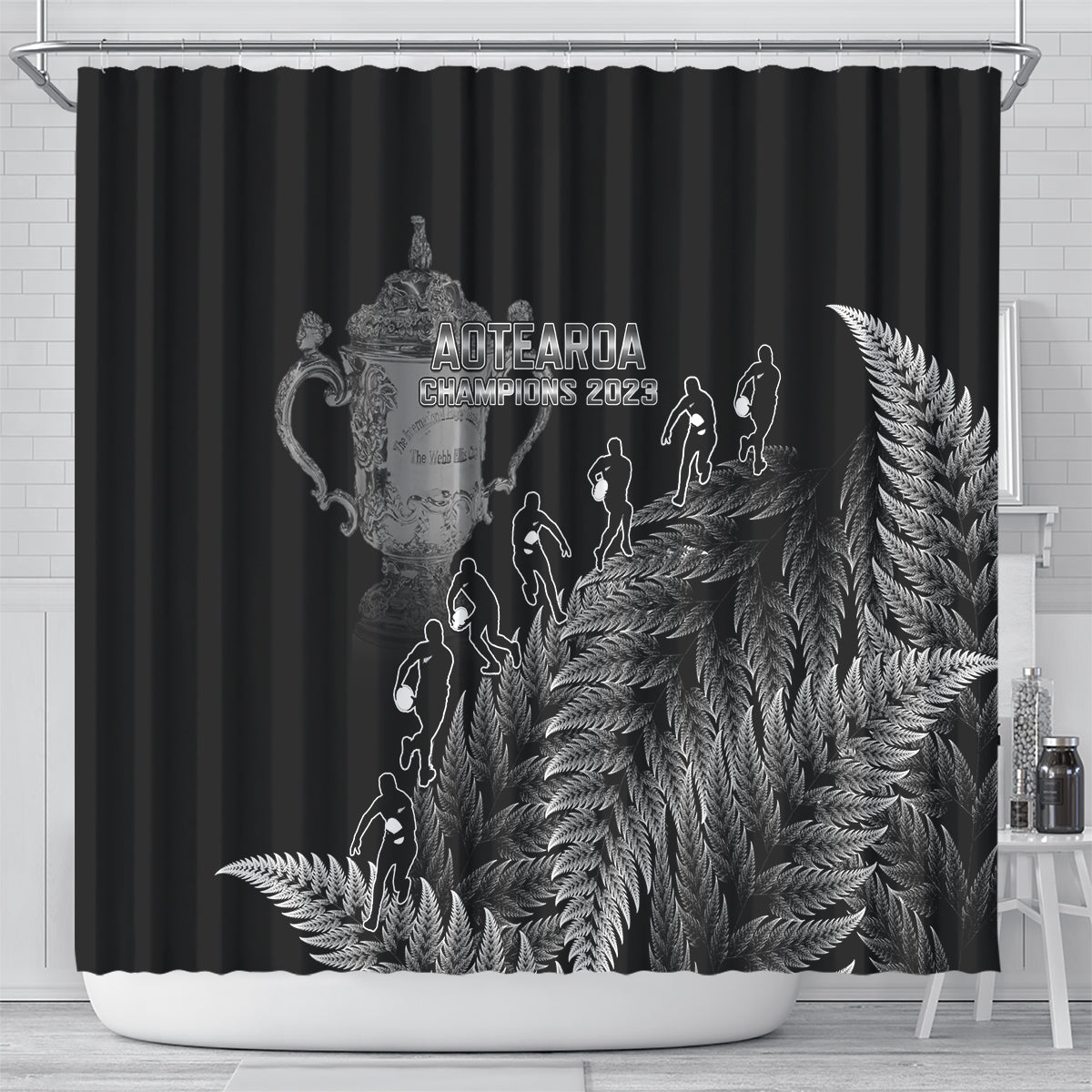 custom-new-zealand-silver-fern-rugby-shower-curtain-all-black-go-champions-2023-with-trophy-proud