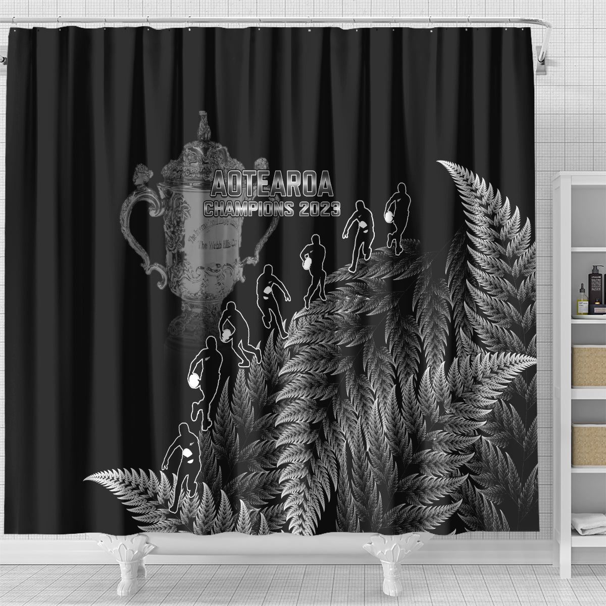 custom-new-zealand-silver-fern-rugby-shower-curtain-all-black-go-champions-2023-with-trophy-proud