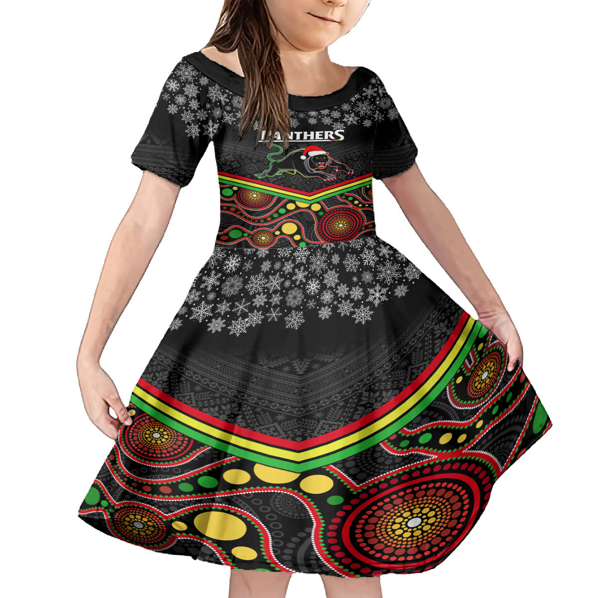 custom-panthers-rugby-christmas-family-matching-puletasi-dress-and-hawaiian-shirt-merry-xmas-2023-mix-aboriginal-art-black-version