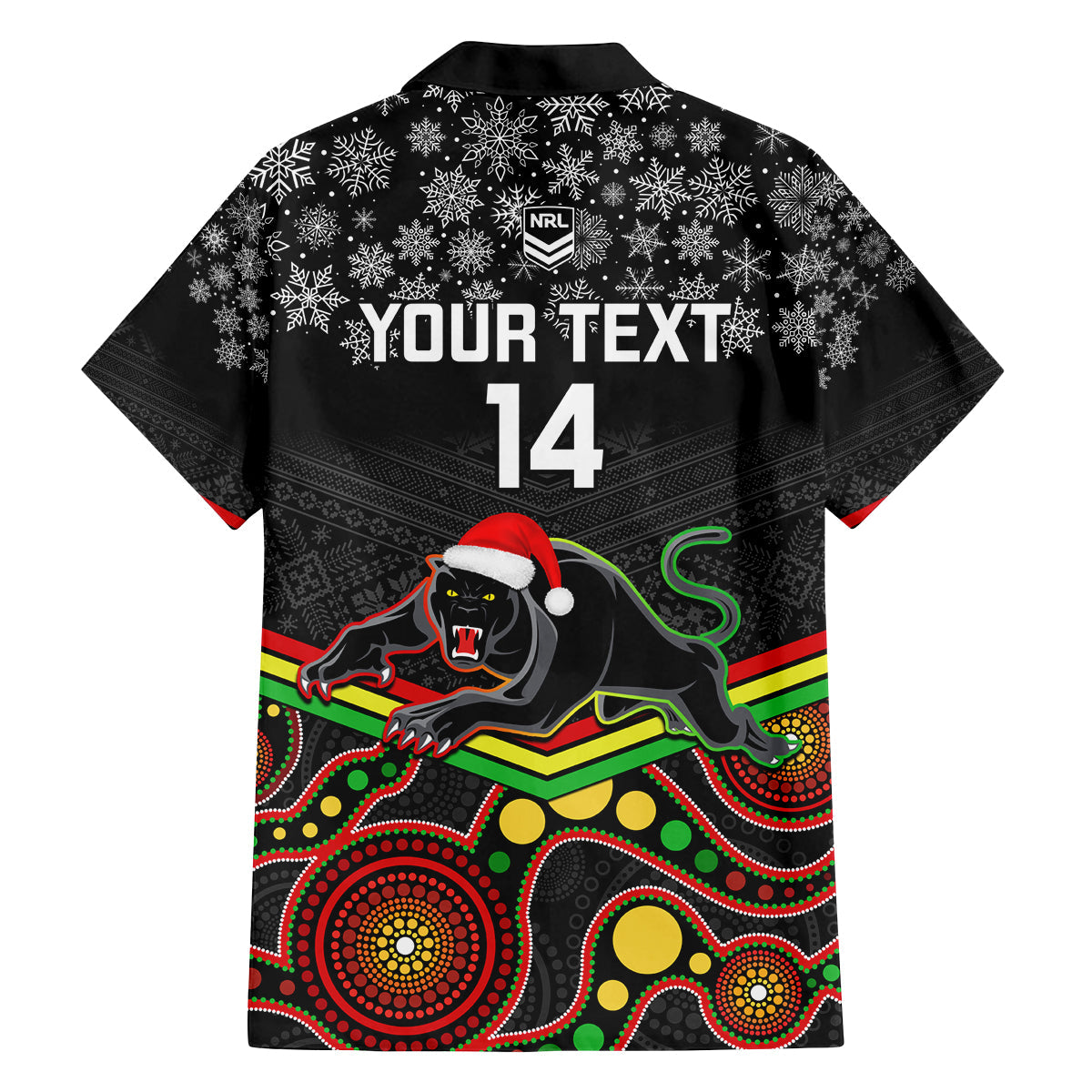 custom-panthers-rugby-christmas-family-matching-puletasi-dress-and-hawaiian-shirt-merry-xmas-2023-mix-aboriginal-art-black-version