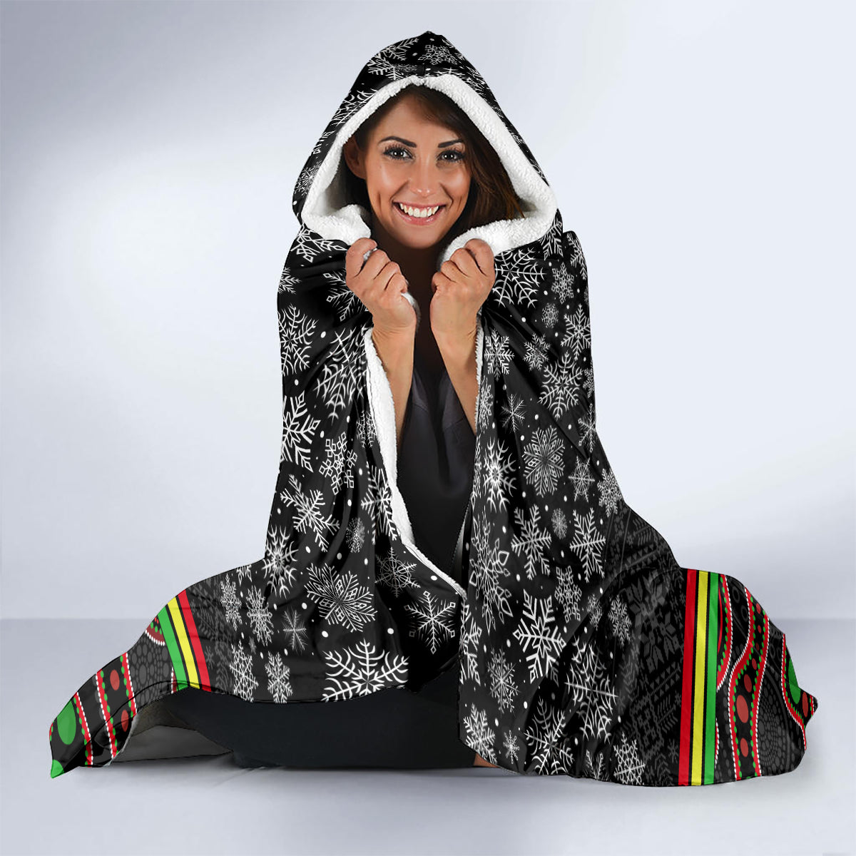 custom-panthers-rugby-christmas-hooded-blanket-merry-xmas-2023-mix-aboriginal-art-black-version