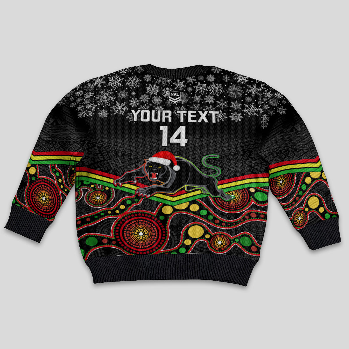 custom-panthers-rugby-christmas-kid-ugly-christmas-sweater-merry-xmas-2023-mix-aboriginal-art-black-version