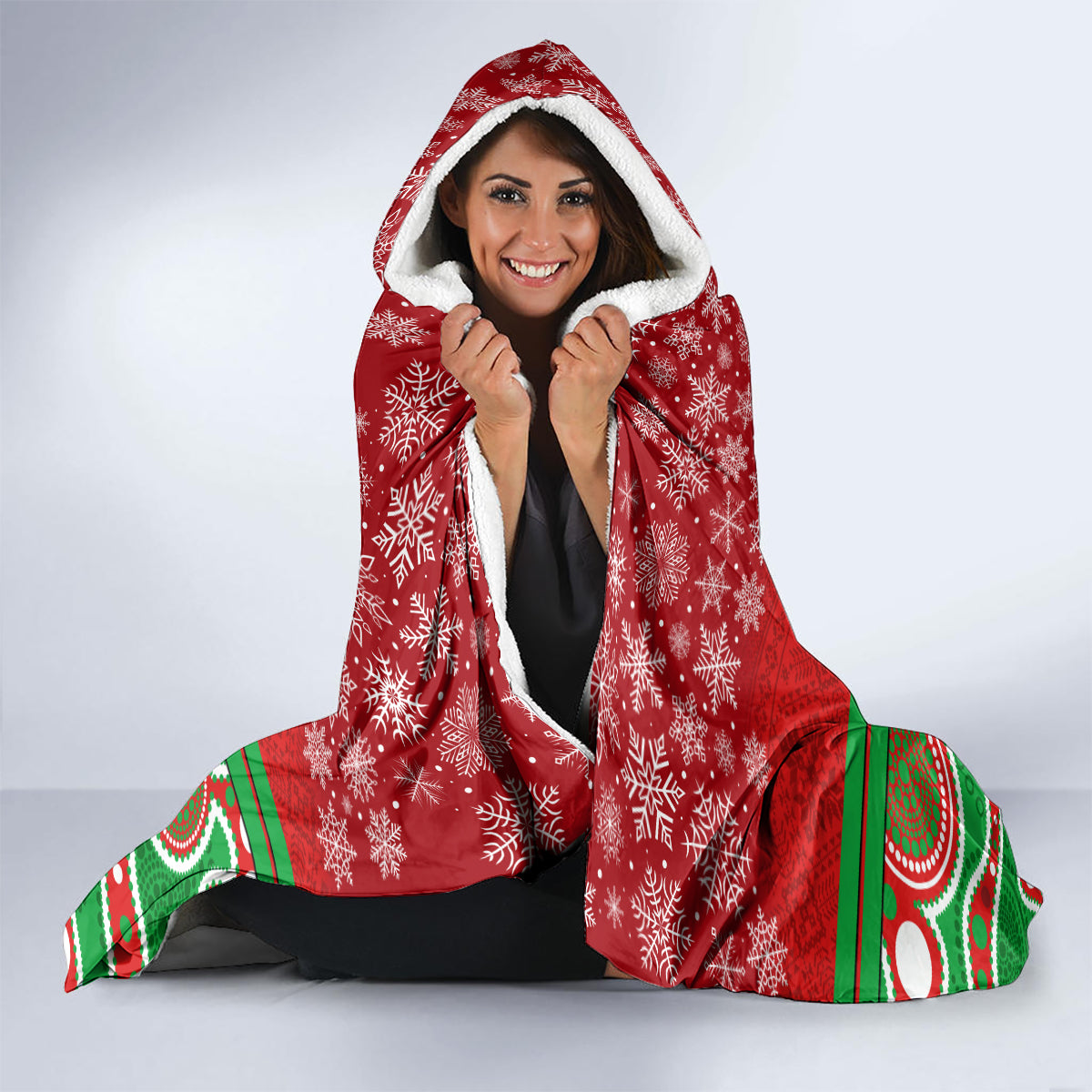 custom-rabbitohs-rugby-christmas-hooded-blanket-merry-xmas-2023-mix-aboriginal-art