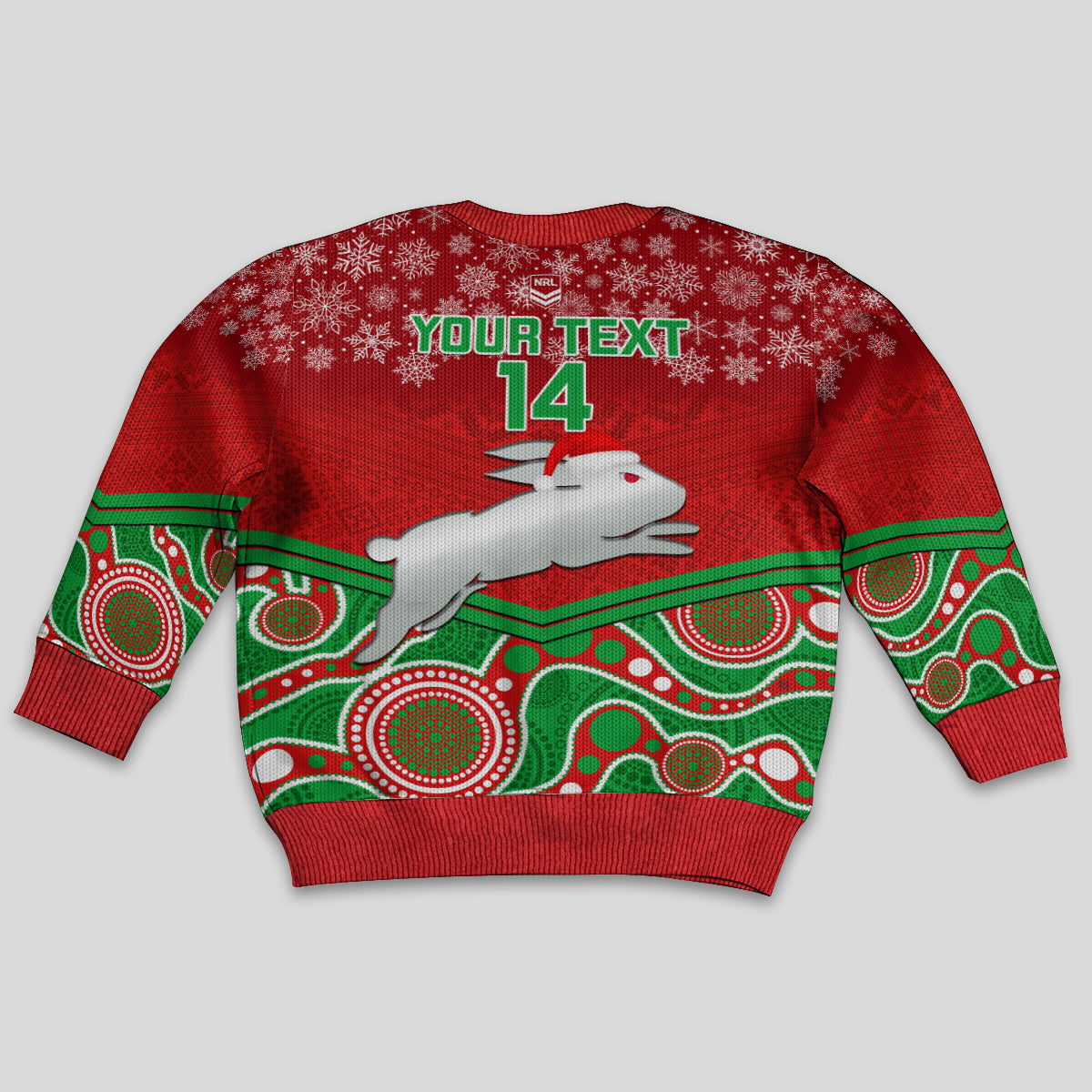 custom-rabbitohs-rugby-christmas-kid-ugly-christmas-sweater-merry-xmas-2023-mix-aboriginal-art