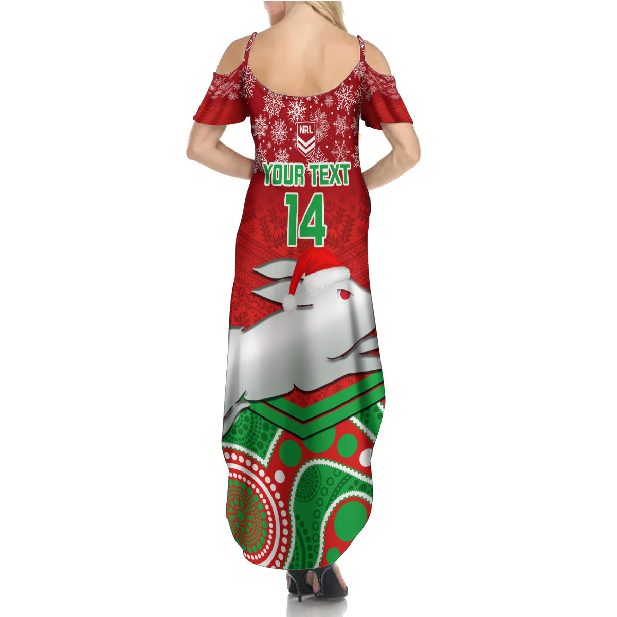 custom-rabbitohs-rugby-christmas-summer-maxi-dress-merry-xmas-2023-mix-aboriginal-art