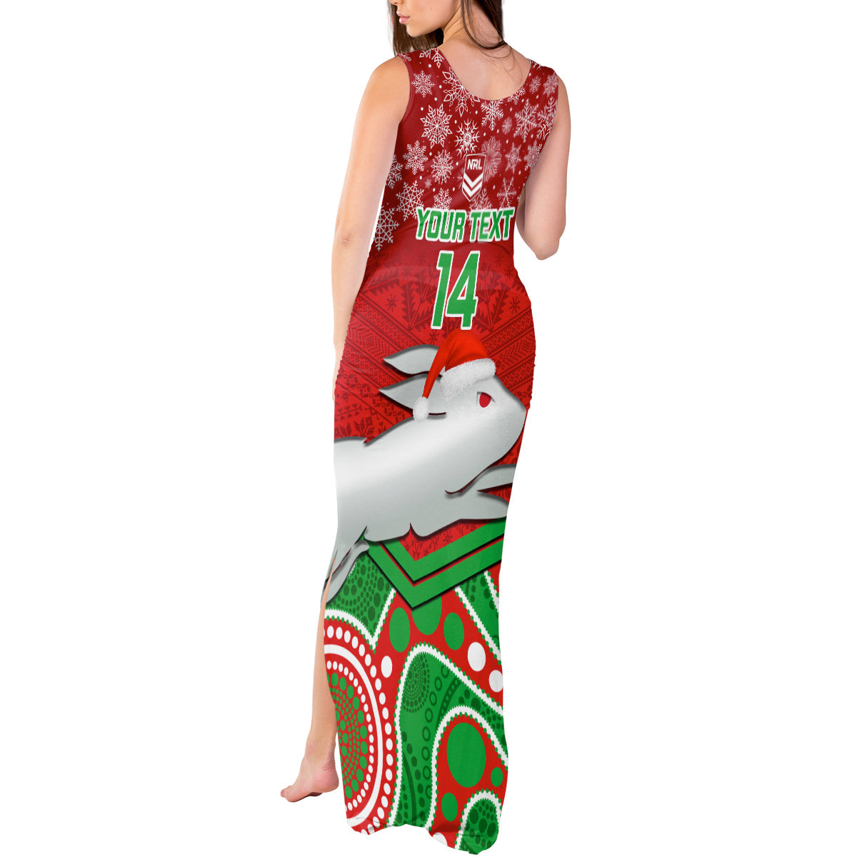 custom-rabbitohs-rugby-christmas-tank-maxi-dress-merry-xmas-2023-mix-aboriginal-art