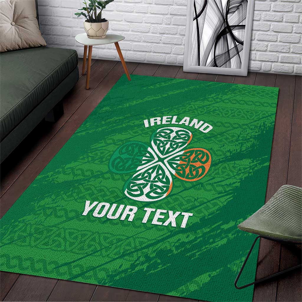 Custom Ireland Cricket Area Rug Irish Celtic Knot - National Color - Vibe Hoodie Shop