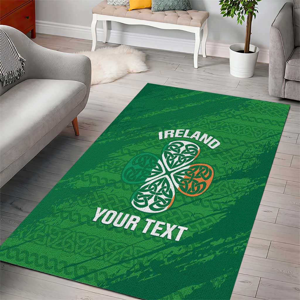 Custom Ireland Cricket Area Rug Irish Celtic Knot - National Color - Vibe Hoodie Shop