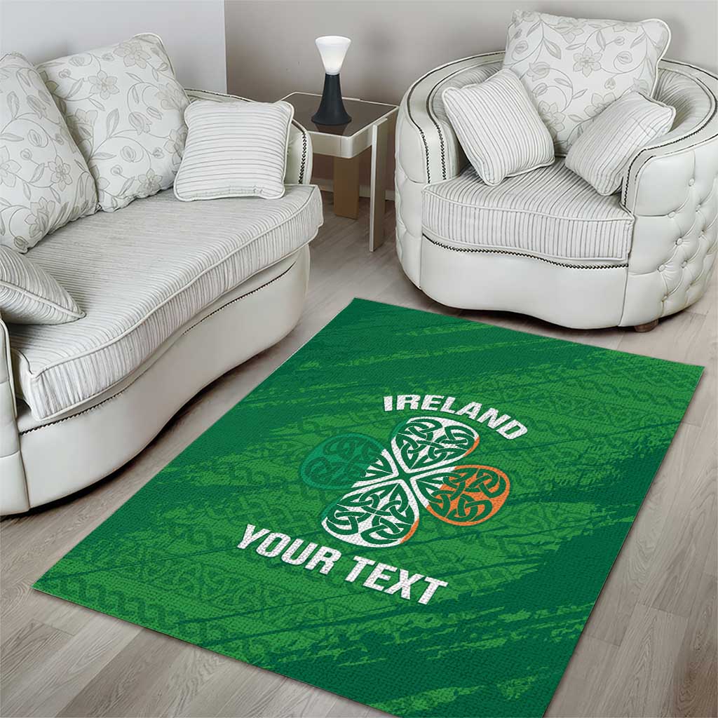 Custom Ireland Cricket Area Rug Irish Celtic Knot - National Color - Vibe Hoodie Shop