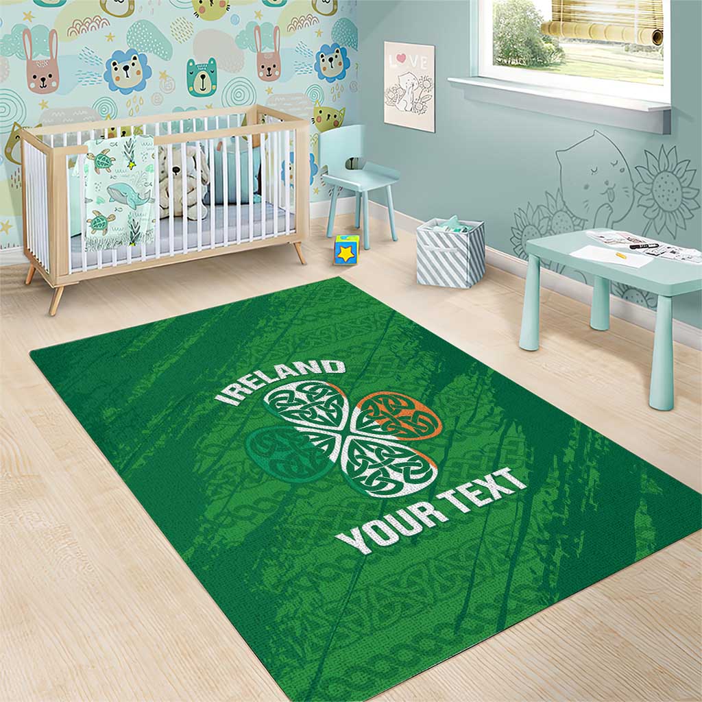 Custom Ireland Cricket Area Rug Irish Celtic Knot - National Color - Vibe Hoodie Shop