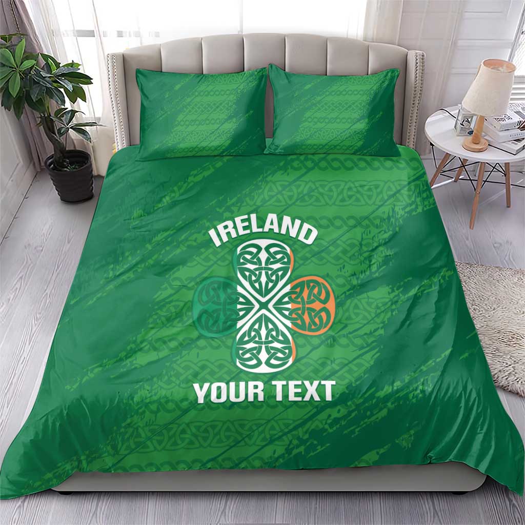 Custom Ireland Cricket Bedding Set Irish Celtic Knot - National Color - Vibe Hoodie Shop