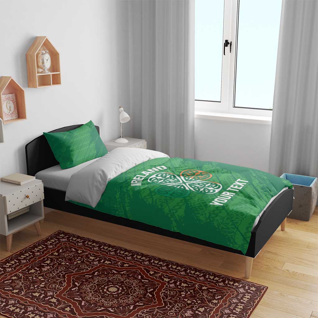 Custom Ireland Cricket Bedding Set Irish Celtic Knot - National Color - Vibe Hoodie Shop