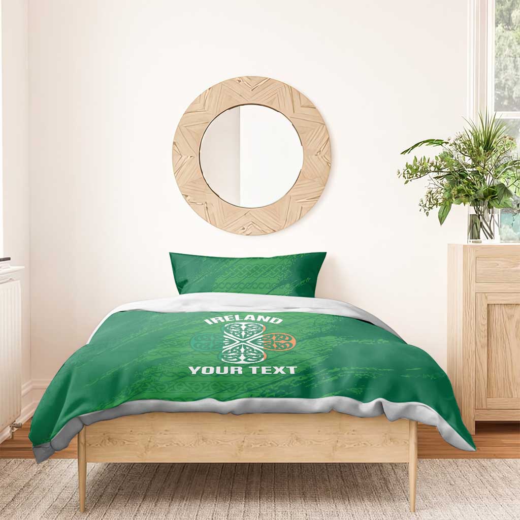 Custom Ireland Cricket Bedding Set Irish Celtic Knot - National Color - Vibe Hoodie Shop