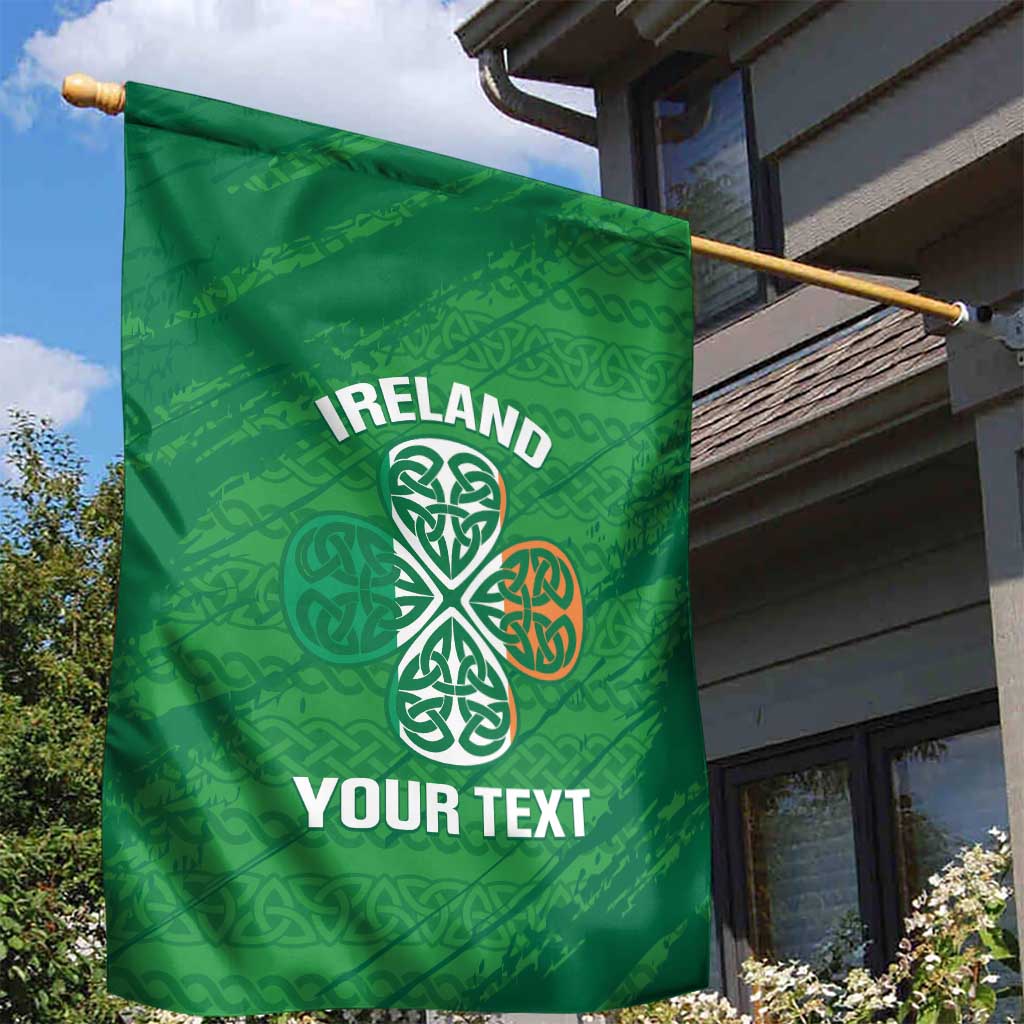 Custom Ireland Cricket Garden Flag Irish Celtic Knot - National Color - Vibe Hoodie Shop