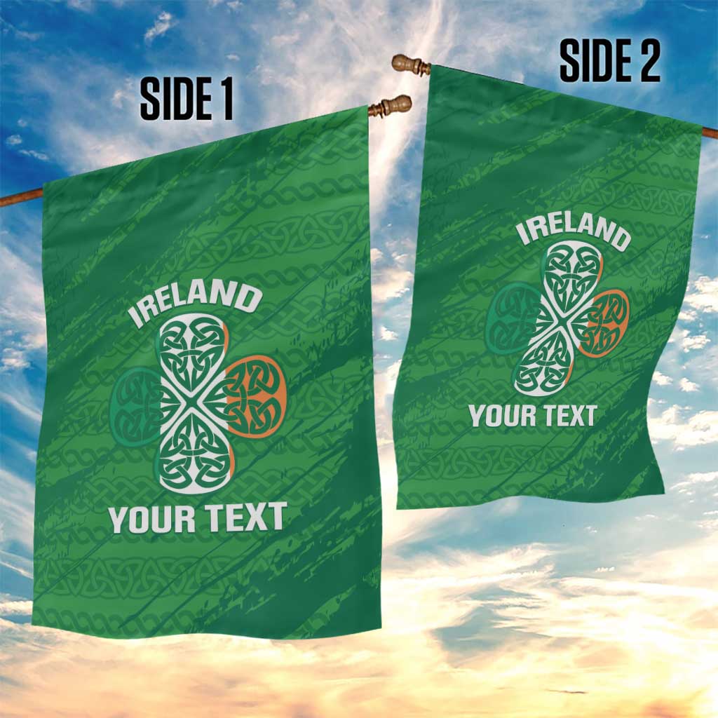 Custom Ireland Cricket Garden Flag Irish Celtic Knot - National Color - Vibe Hoodie Shop