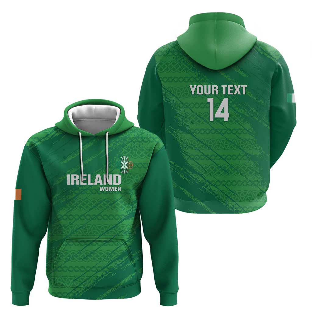 Custom Ireland Cricket Hoodie Irish Celtic Knot - National Color - Vibe Hoodie Shop