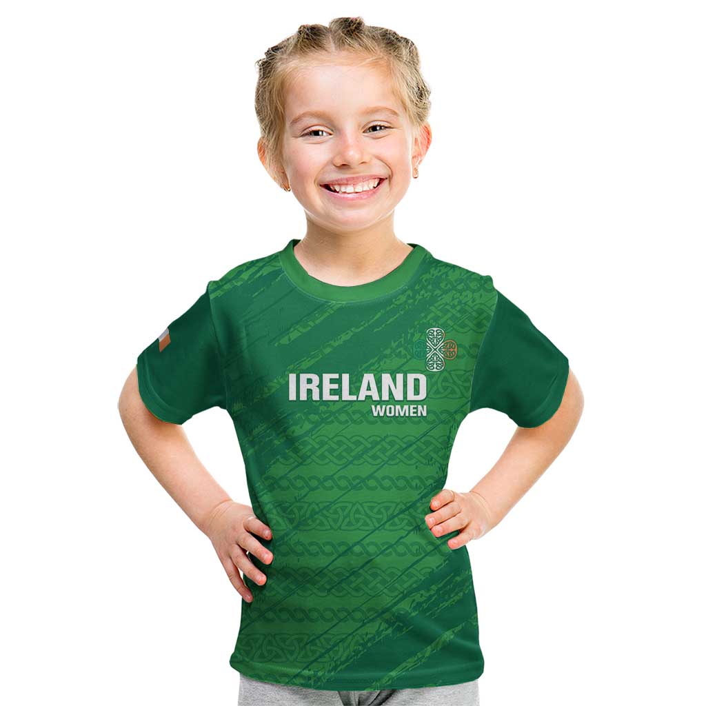 Custom Ireland Cricket Kid T Shirt Irish Celtic Knot - National Color - Vibe Hoodie Shop