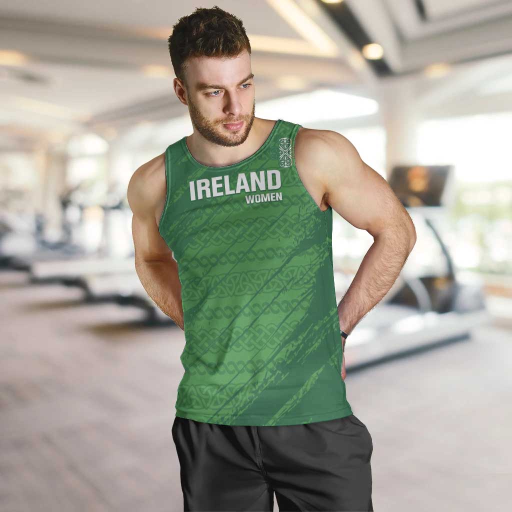 Custom Ireland Cricket Men Tank Top Irish Celtic Knot - National Color - Vibe Hoodie Shop