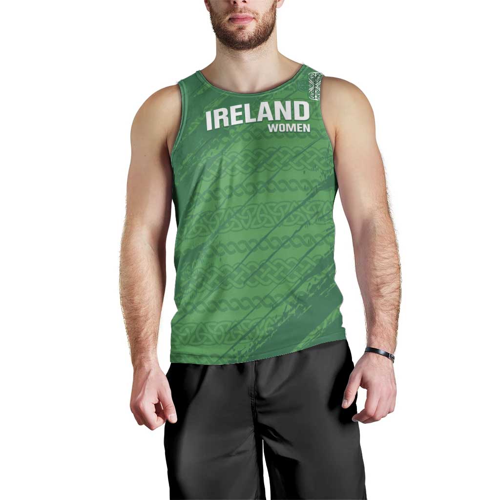 Custom Ireland Cricket Men Tank Top Irish Celtic Knot - National Color - Vibe Hoodie Shop