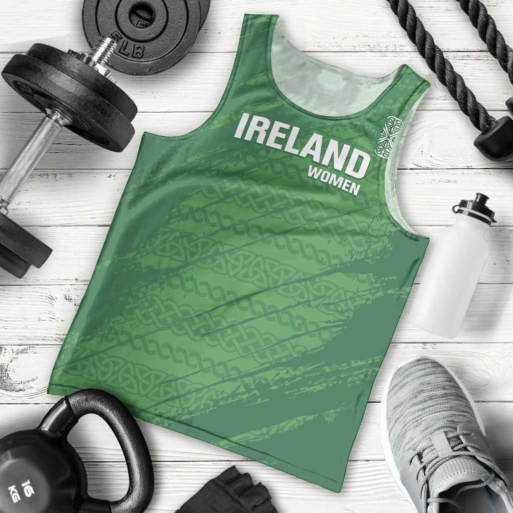 Custom Ireland Cricket Men Tank Top Irish Celtic Knot - National Color - Vibe Hoodie Shop