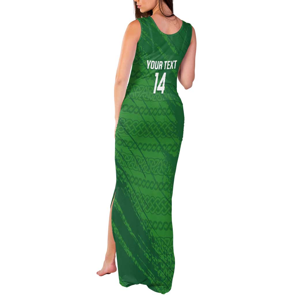 Custom Ireland Cricket Tank Maxi Dress Irish Celtic Knot - National Color