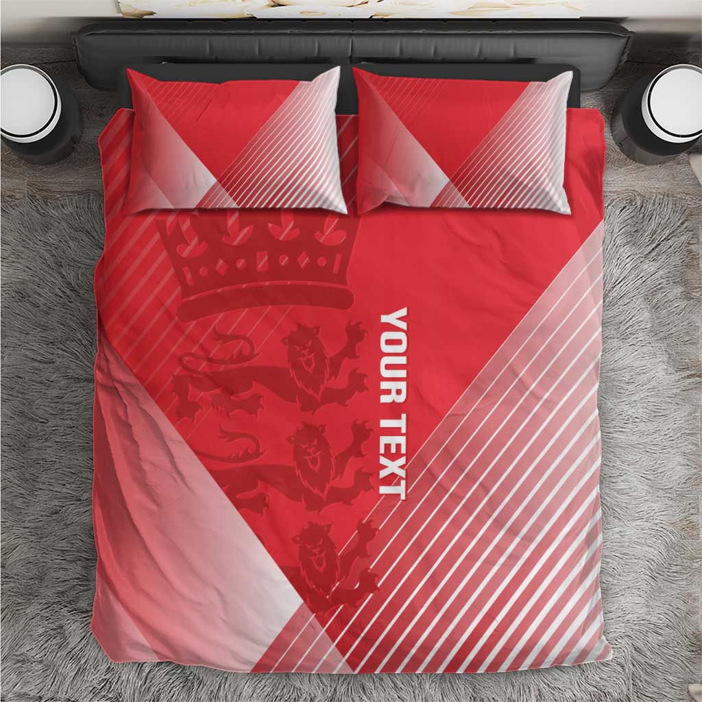 Custom England Cricket Bedding Set Go Champions Sporty Style - Vibe Hoodie Shop