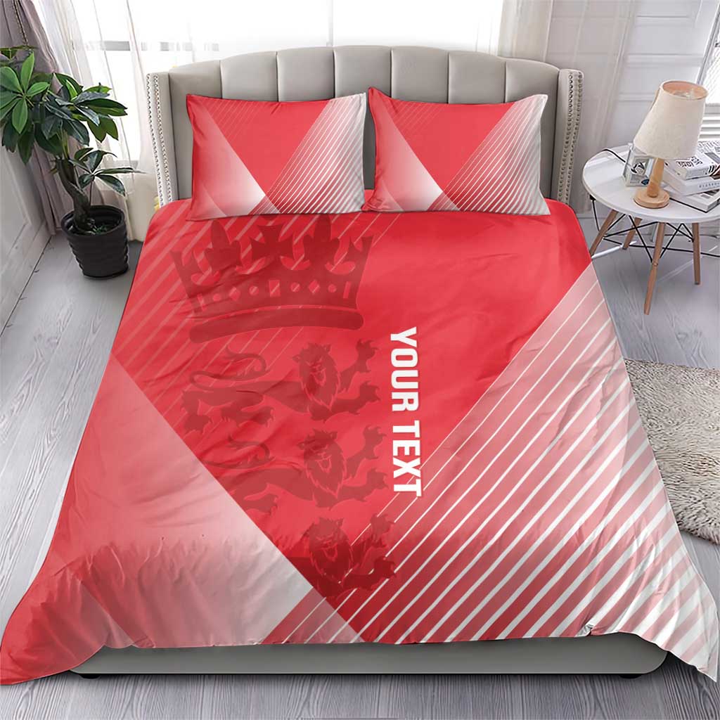 Custom England Cricket Bedding Set Go Champions Sporty Style - Vibe Hoodie Shop