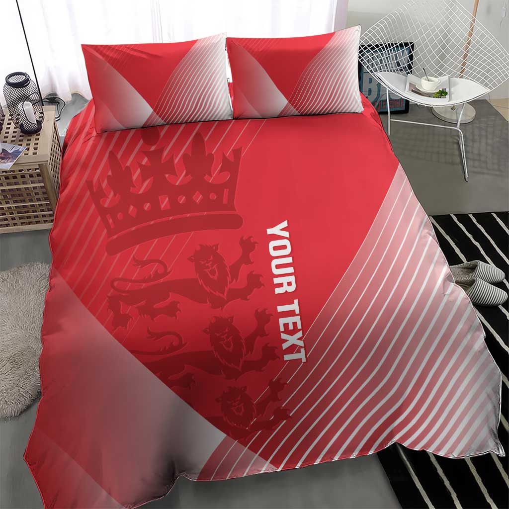 Custom England Cricket Bedding Set Go Champions Sporty Style - Vibe Hoodie Shop