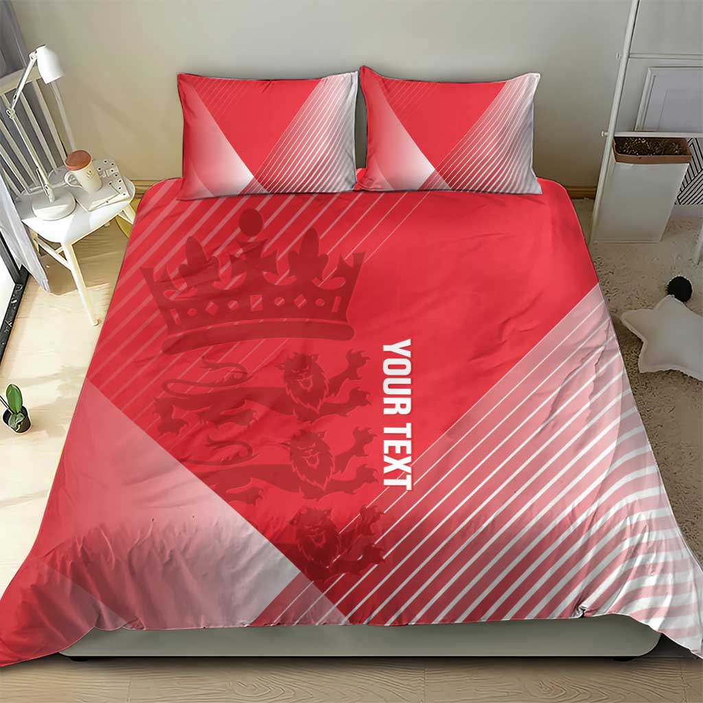 Custom England Cricket Bedding Set Go Champions Sporty Style - Vibe Hoodie Shop