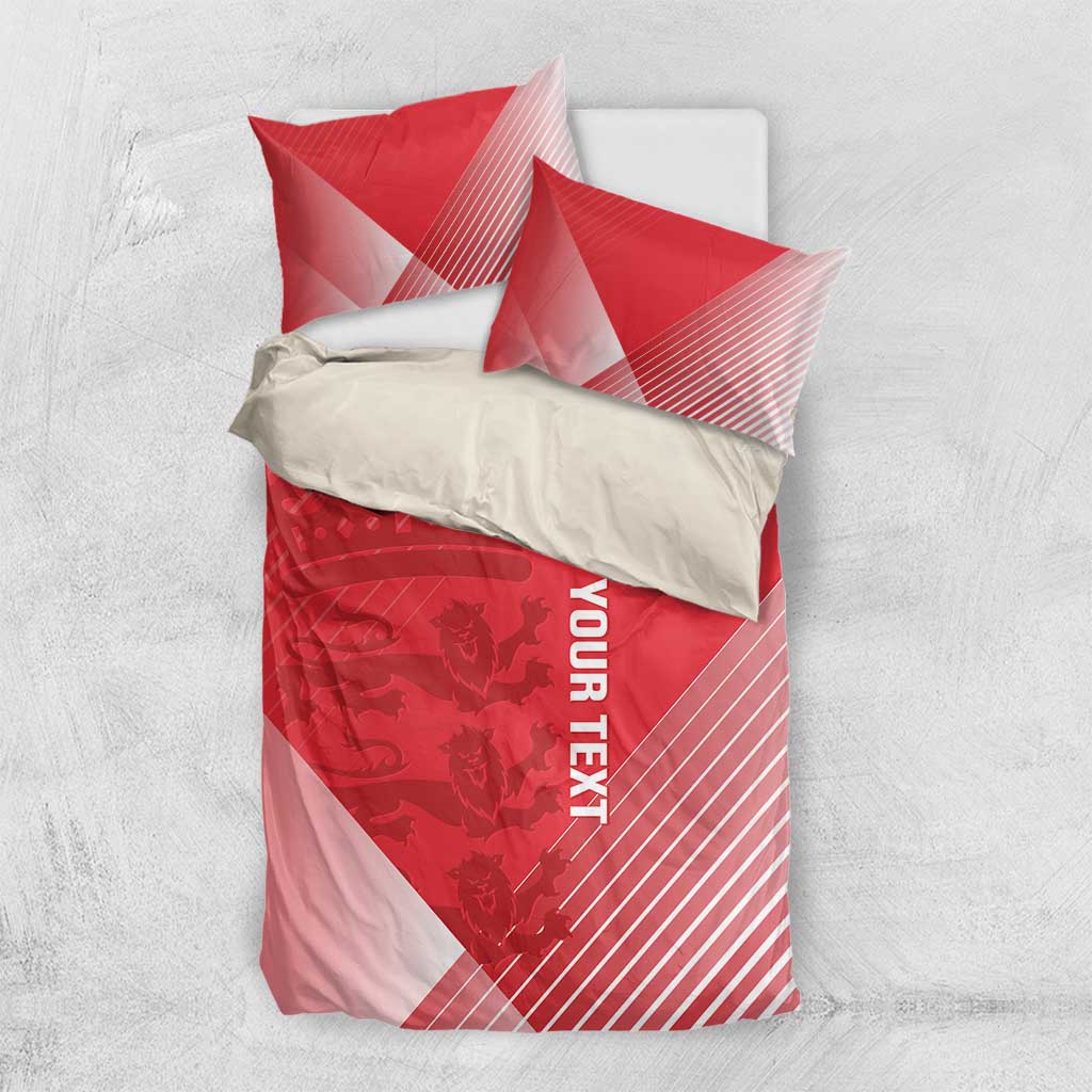 Custom England Cricket Bedding Set Go Champions Sporty Style - Vibe Hoodie Shop