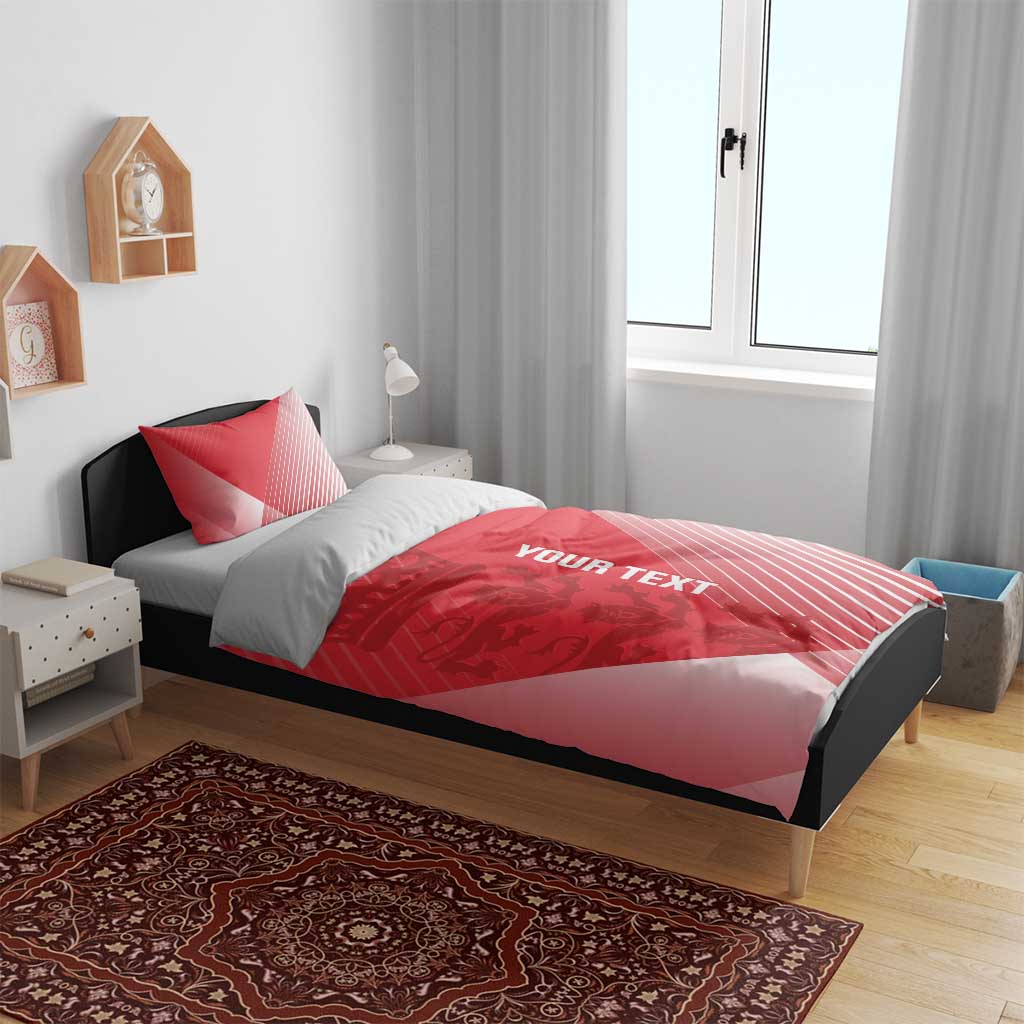 Custom England Cricket Bedding Set Go Champions Sporty Style - Vibe Hoodie Shop
