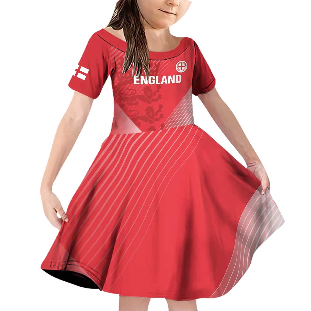 Custom England Cricket Family Matching Off Shoulder Short Dress and Hawaiian Shirt Go Champions Sporty Style