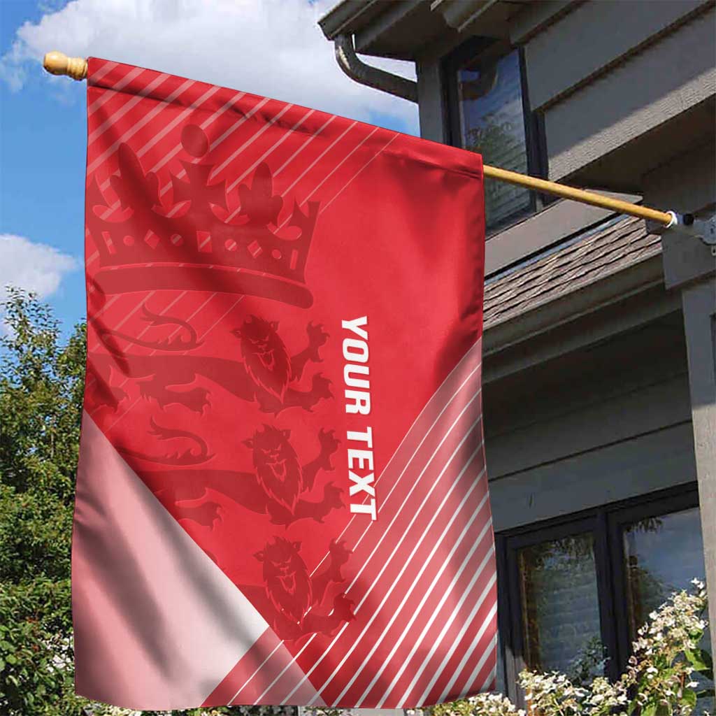 Custom England Cricket Garden Flag Go Champions Sporty Style - Vibe Hoodie Shop