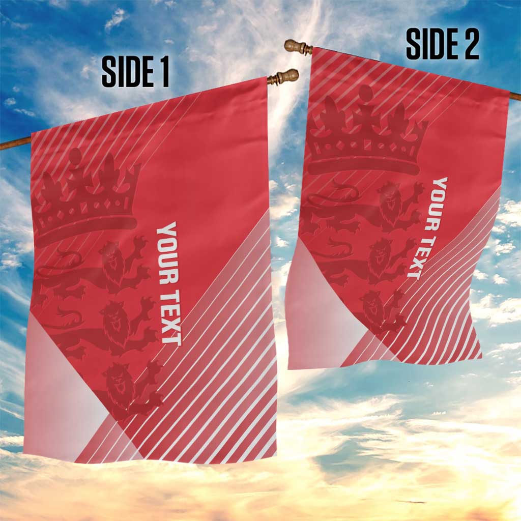 Custom England Cricket Garden Flag Go Champions Sporty Style - Vibe Hoodie Shop