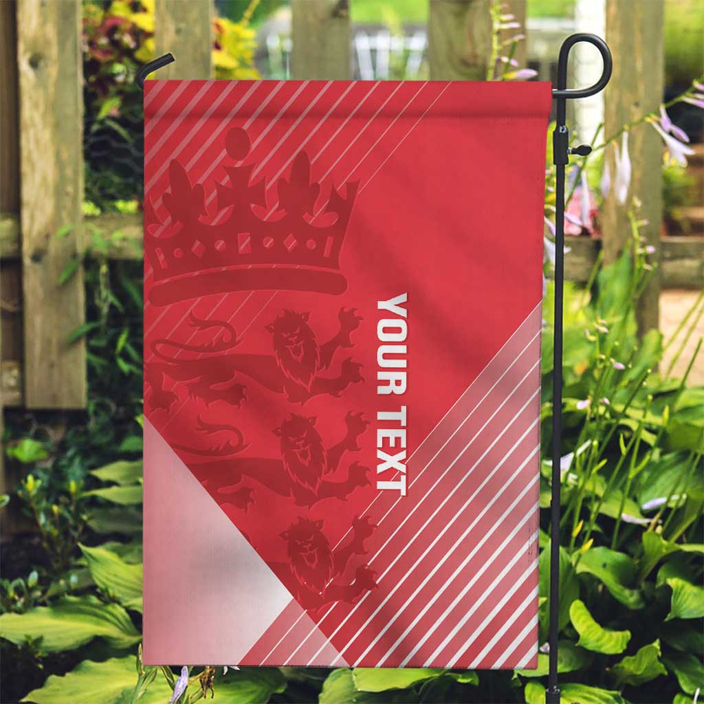 Custom England Cricket Garden Flag Go Champions Sporty Style - Vibe Hoodie Shop