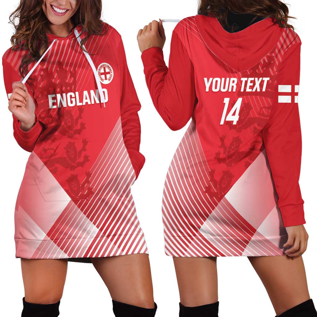 Custom England Cricket Hoodie Dress Go Champions Sporty Style - Vibe Hoodie Shop