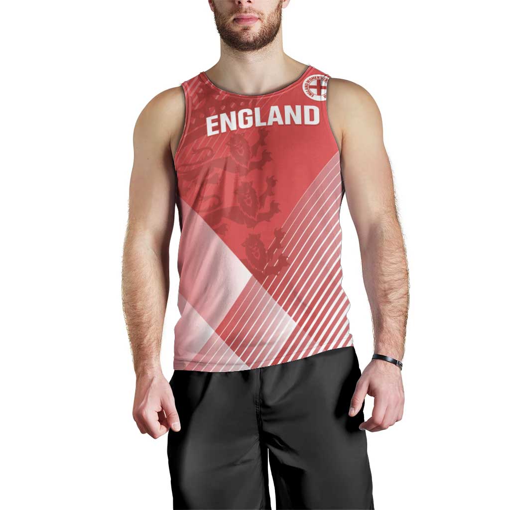 Custom England Cricket Men Tank Top Go Champions Sporty Style - Vibe Hoodie Shop