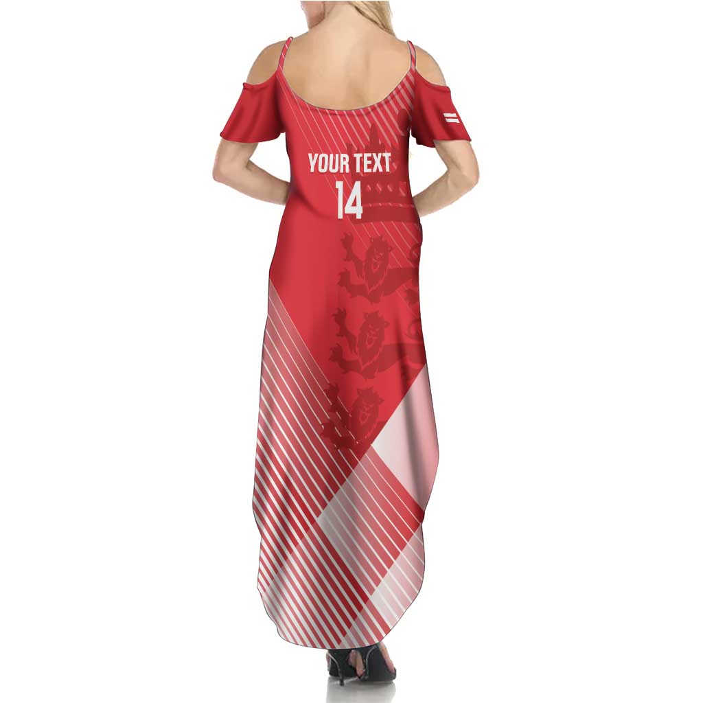 Custom England Cricket Summer Maxi Dress Go Champions Sporty Style