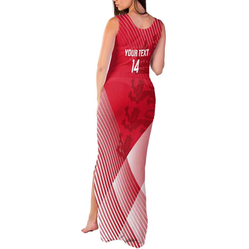 Custom England Cricket Tank Maxi Dress Go Champions Sporty Style