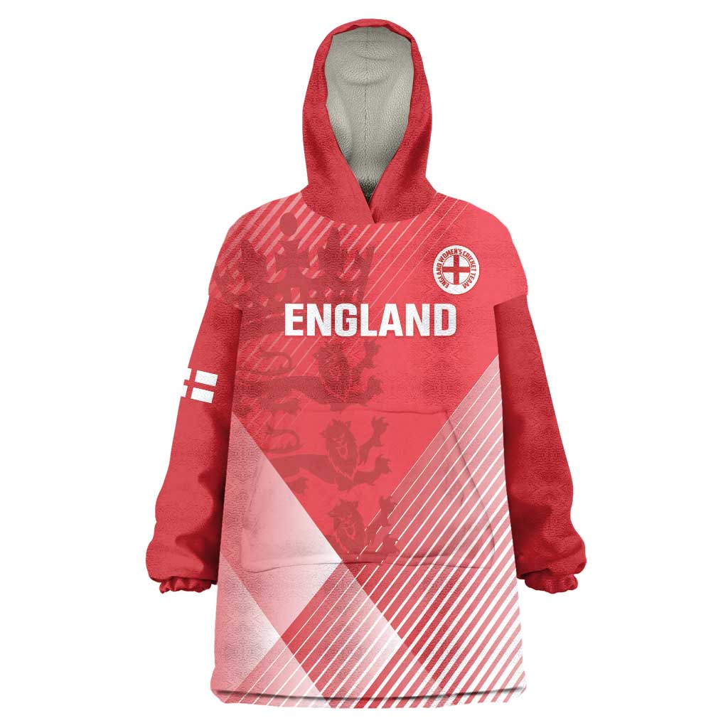 Custom England Cricket Wearable Blanket Hoodie Go Champions Sporty Style - Vibe Hoodie Shop