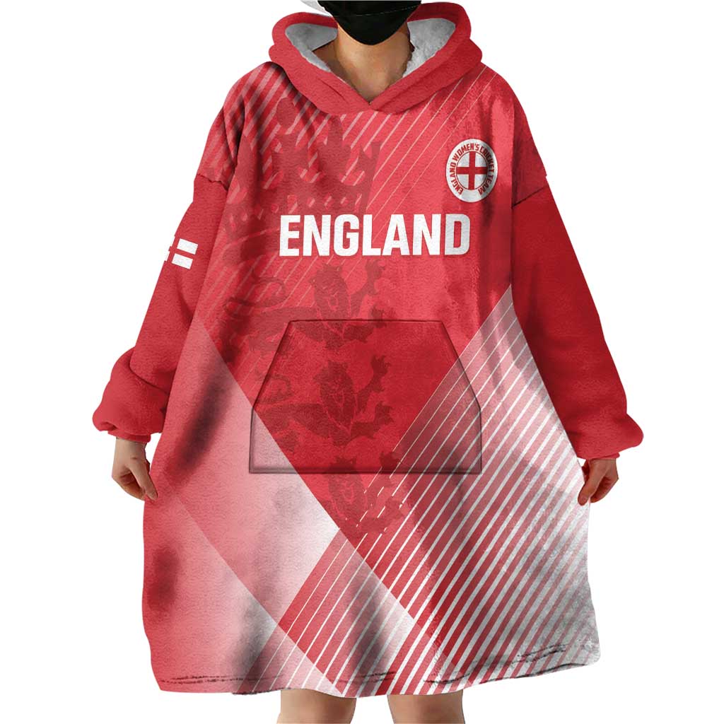 Custom England Cricket Wearable Blanket Hoodie Go Champions Sporty Style - Vibe Hoodie Shop