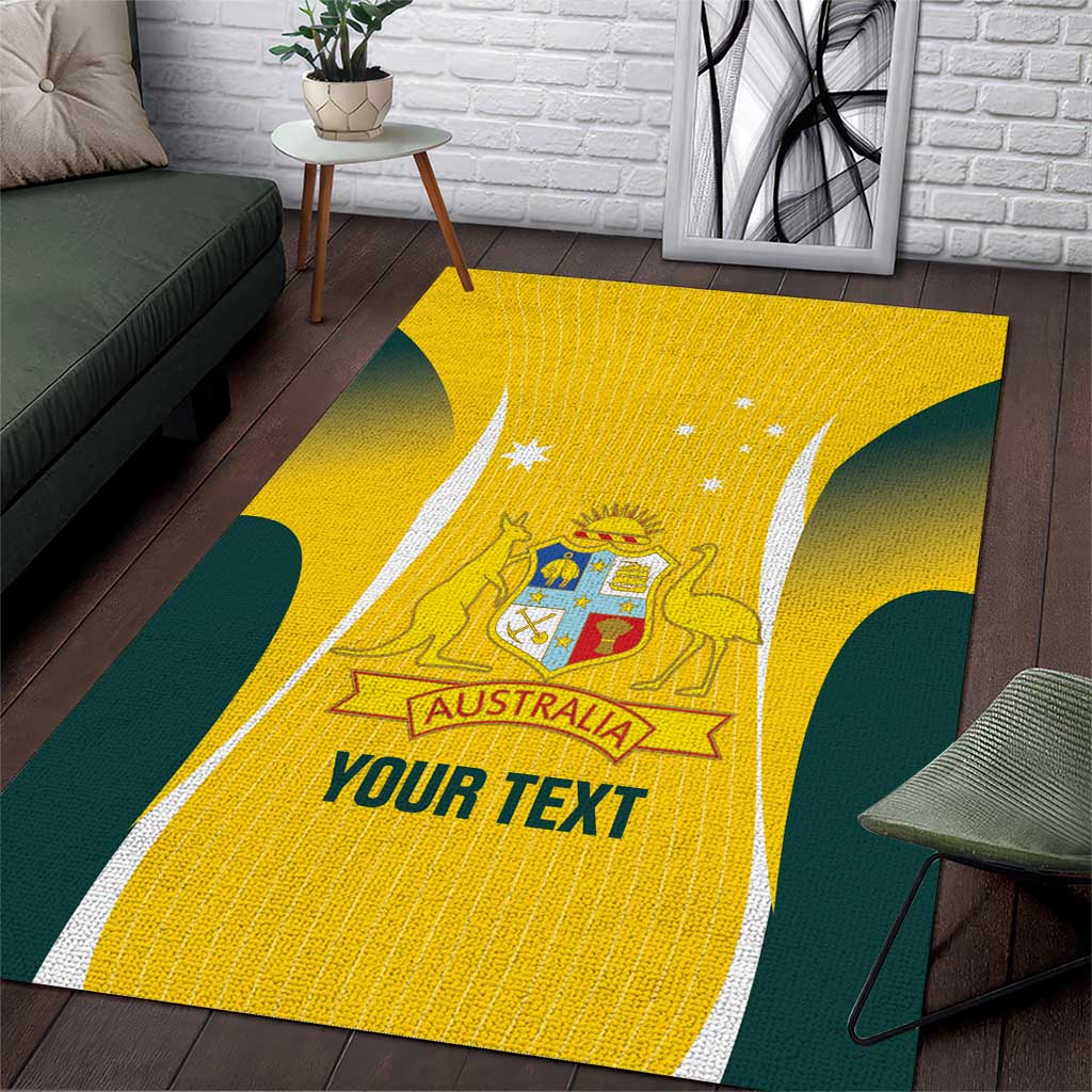 Custom Australia Cricket Area Rug Go Champions Aussie - Vibe Hoodie Shop