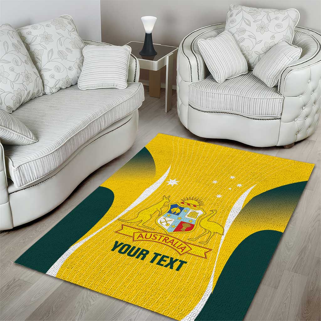 Custom Australia Cricket Area Rug Go Champions Aussie - Vibe Hoodie Shop